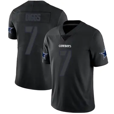 Youth Limited Trevon Diggs Dallas Cowboys Black Impact Jersey