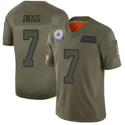 Youth Limited Trevon Diggs Dallas Cowboys Camo 2019 Salute to Service Jersey