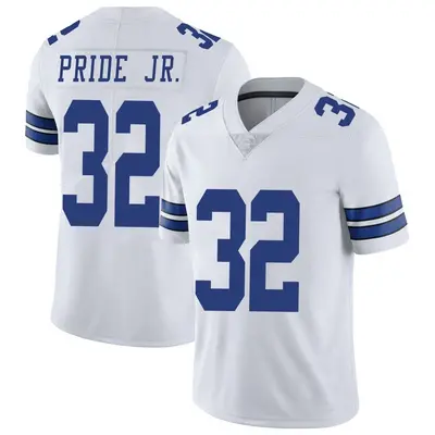 Youth Limited Troy Pride Jr. Dallas Cowboys White Vapor Untouchable Jersey