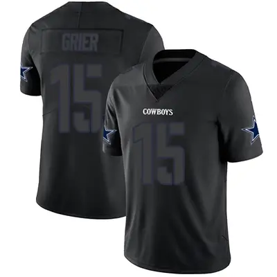 Youth Limited Will Grier Dallas Cowboys Black Impact Jersey