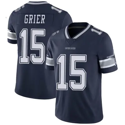 Youth Limited Will Grier Dallas Cowboys Navy Team Color Vapor Untouchable Jersey