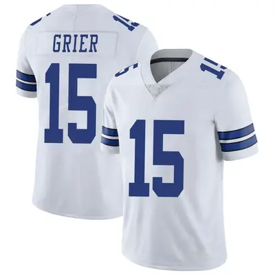 Youth Limited Will Grier Dallas Cowboys White Vapor Untouchable Jersey